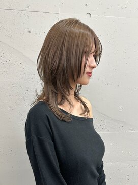 シーク 天神(SEEK) 松尾菫菜/レイヤーカット/オリーブベージュ/韓国ヘア