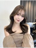 韓国レイヤーウェーブヘア顔周り髪質改善銀座