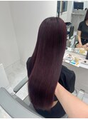 くびれヘアアプリコットオレンジハイライトカラーブルーカラー