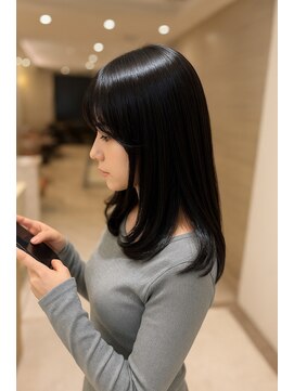 アロマ ヘアー ルーム 新宿3号店(AROMA hair room) 髪質改善ストレート/艶髪トリートメント/黒髪ロング/艶感美髪