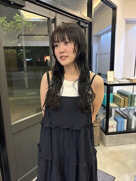 ヘアーアイストゥーレ(HAIR ICI TRE) ロングパーマ　ニュアンスパーマ