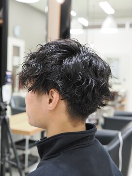 メンズ/髪型/人気/縦落ちツイストスパイラル/山科/醍醐/六地蔵