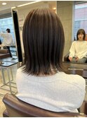 20代30代ボブ/ミディアムレイヤー/グレージュ/透明感/天神/大名
