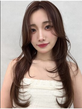 エジョン 三鷹店(Aejon) 三鷹レイヤーカット韓国ダブルカラー顔周り前髪カットボブ