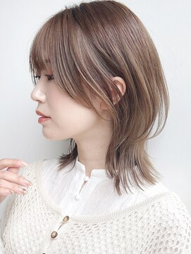 セイドット リー(Say. Ree) say.ショートボブひし形ショートイメチェンアッシュオリーブ