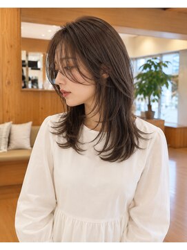 ラシェル パル ノエル(Laciel par Noel) 大人ミディアム/白髪ぼかし/30代/40代/50代