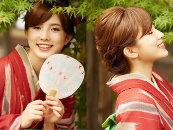 OHI 赤羽店の写真/【浴衣の着付けが得意】花火大会・夏のイベントの浴衣&ヘアセット(冠婚葬祭・成人式・卒業式のご予約も)