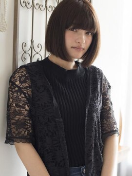 スリーバイキープ 尾山台(THREE by KEEP) 【THREEbyKEEP、尾山台関谷】髪質改善黒髪ワンレンボブ