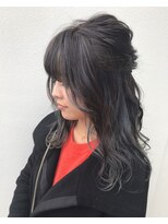 トリート 南行徳本店(TREAT)&nbsp;ハイライトグレージュ×ハーフアップ