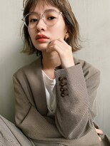 フィルムス 銀座(FILMS) レイヤーカット/デザインカラー/ウェットヘア/オリーブベージュ