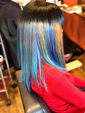 アヤジン Ayajn 鬼滅カラー　ストレートヘア