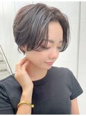 黒髪ハンサムマッシュショート【Ruufus恵比寿渋谷】3157c