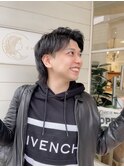 柏木佑介くん刈り上げマッシュウルフアップバングメンズカット