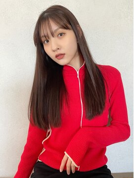 カナン 銀座(CANAAN) 【韓国スタイル】ナチュラルロング×くすみブラウン