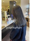☆グレージュ　ハイライト☆