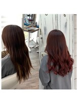 クラン ヘアーアンドスタジオ(CLAN hair & studio)&nbsp;ハイトーンエクステブリーチインナーミルクティーベージュ