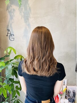 エニィ 池袋西口(Any) デザインカラー/レイヤーカット/ウェットヘア/オリーブベージュ