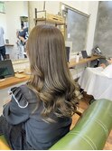 ブリーチなし！透明感たっぷりオリーブベージュ♪