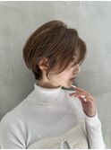 イメチェン外ハネボブ美髪ワイドバングレイヤーショート/大宮