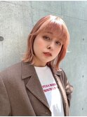 Say.外ハネボブくびれボブミルクティーベージュピンクベージュ
