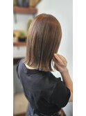 《HUEMirai》明るめワンカラー♪艶と透明感◎切りっぱなし 20代