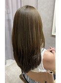 髪質改善カラー　ロングレイヤー