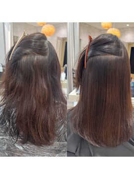 シンシア 銀座(sinsia) 癖で広がるそんな髪にはsins式髪質改善酸性ストレート