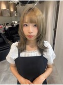 ウルフカット/レイヤーカット/アッシュベージュ