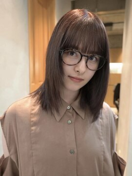 プロス(Pros) ピンクベージュ/レイヤーボブ/表参道