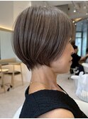 表参道大人ショートボブ顔周りレイヤーカットレイヤーボブ40代◯