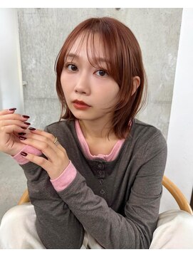 ガーデン 渋谷(GARDEN) ボブ　レイヤーボブ　フェイスレイヤー　暖色カラー