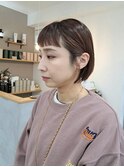 前髪がポイントのコンパクトなミニボブ【八木】【now as.明石】