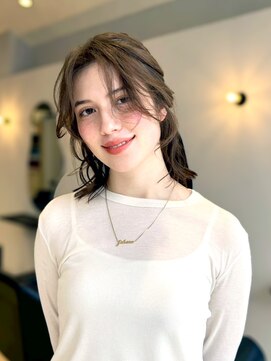 ピカイチテンジン エムスラッシュ(pikAicHi Tenjin×M.SLASH) 顔周りで垢抜ける　透明感水素カラー