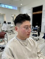 ロンド ラマ 岐阜(Lond bla-ma) フェード×オールバックパーマ【Lond伊藤メンズ】