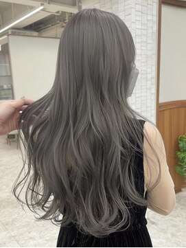 ネハス 名古屋栄店(nehus.) ミルクティーベージュブリーチなしダブルカラーレイヤーカット