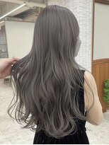 ネハス 名古屋栄店(nehus.) ミルクティーベージュブリーチなしダブルカラーレイヤーカット