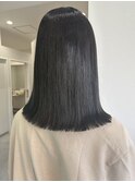 暗髪透明感カラー