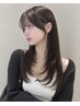 【印象UP】顔周りカット＋根元カラー◎小顔＆ツヤ髪へ ￥9500～