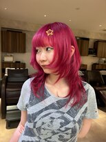 フェイス 石川町 (FACE)&nbsp;チェリーレッド/暖色カラー/ダブルカラー/レイヤーカット