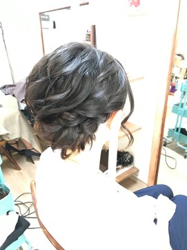 ロカット サロン(Roquat Salon) ボブシニヨン風アレンジ　【ヘアアレンジ　立川　袴/立川駅】