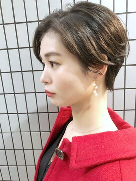 フラミューム 恵比寿(flammeum) ミヤザキスタイル    癖を活かしたハンサムショート