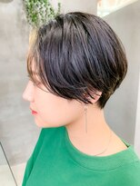 テトヘアー(teto hair) フェイスフレーミング、前髪ハイライト、ハンサムショート