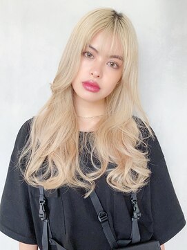 アルバム 渋谷パルコ(ALBUM) ホワイトブロンド_クールショートピンクベージュボブルフ_58066