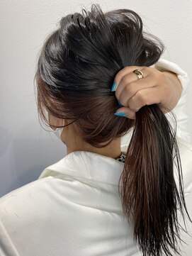 アットラップレーヴ(attrape-reve) 【インナーカラー】×【オレンジカラー】