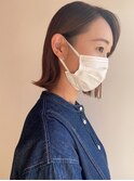 スッキリ切りっぱなしボブ