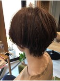大人かわいいカジュアルショート / 髪質改善カラー