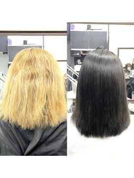 シンズ 銀座(sins) 酸性ストレートでブリーチ毛を美髪に[30代40代50代60代]