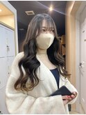 韓国風くびれヘアレイヤーカット顔まわりカット