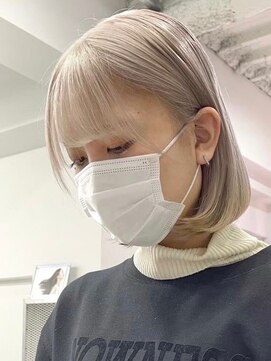 ウィコ 新宿(WICO) ホワイトミルクティーボブ[新宿駅/イメチェン/チェリーブラウン]