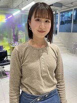 ローウェ 愛知豊橋(Louwe)&nbsp;髪質改善トリートメント透明感ベージュカラーボブヘアセット豊橋